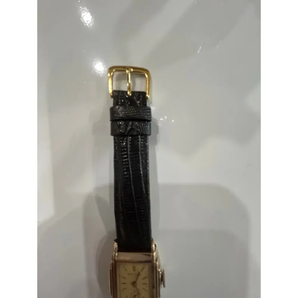 Bulova art deco swiss power 10K rolled gold plate watch - Picture 10 of 10
